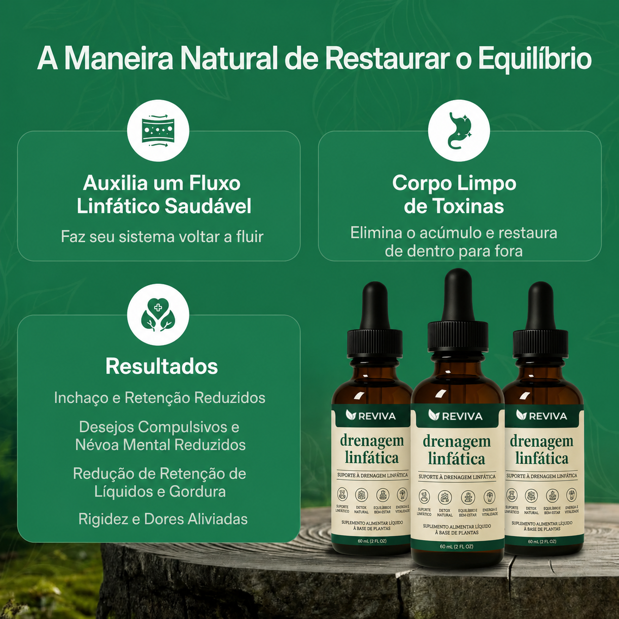 (Reviva® Gotas para Drenagem Linfática)
